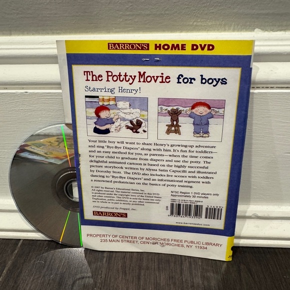 The Potty Movie for Boys DVD- Comes with Disc and Paper to Show Details- NO CASE - Picture 2 of 4